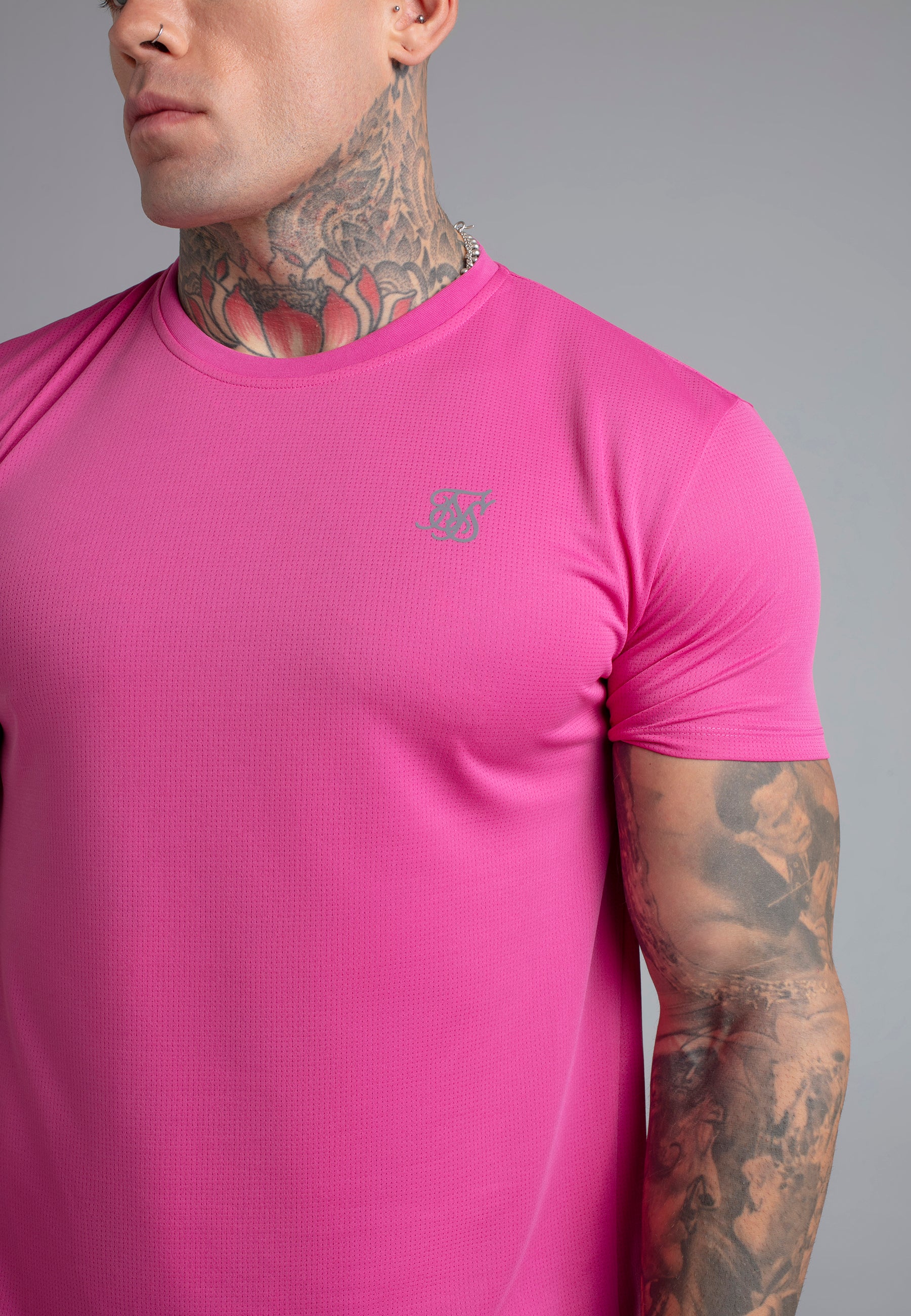 Pink Muscle Fit T-Shirt - Image 2