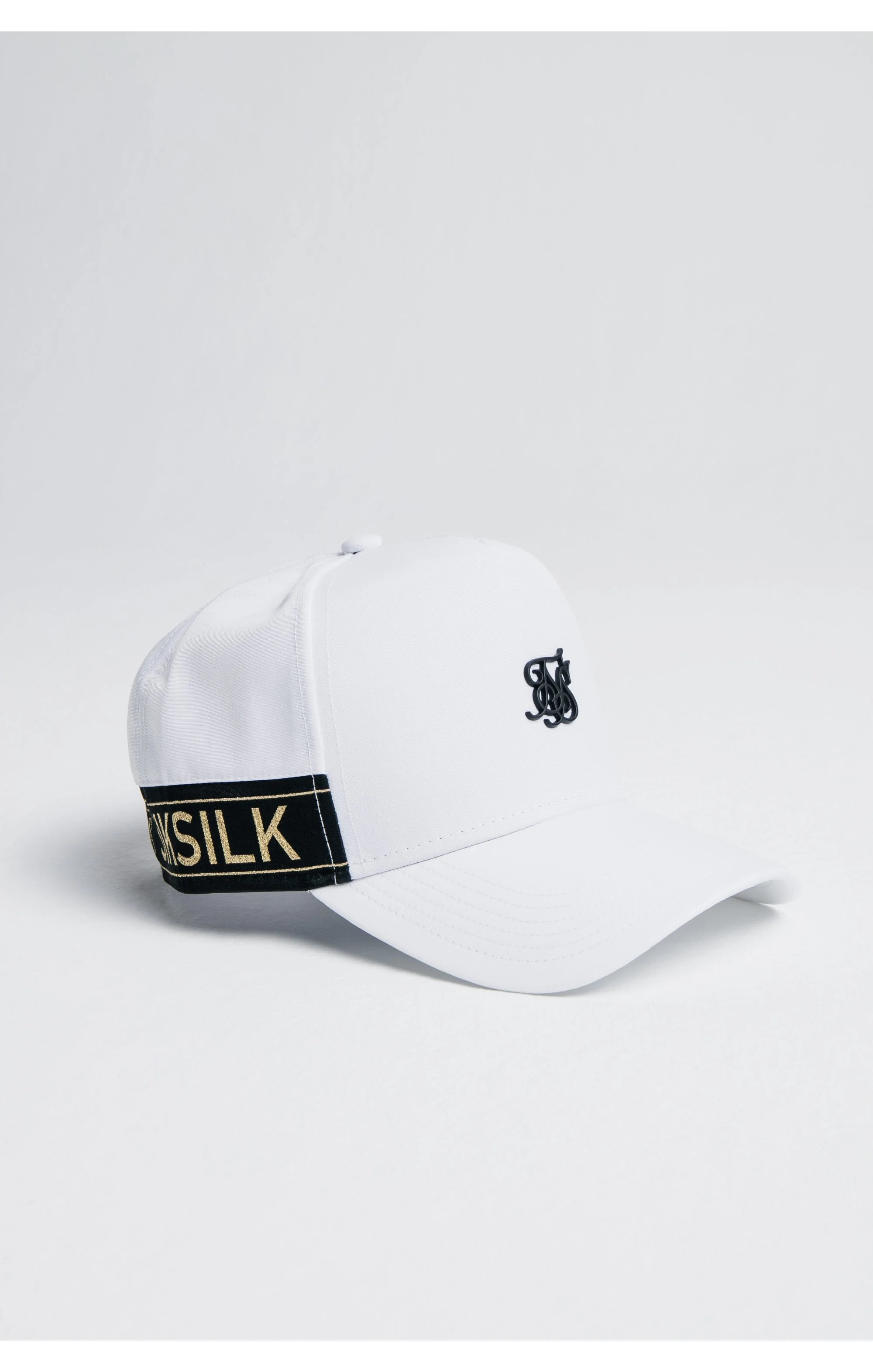 SikSilk Nylon Tape trucker - White & Gold - Image 2