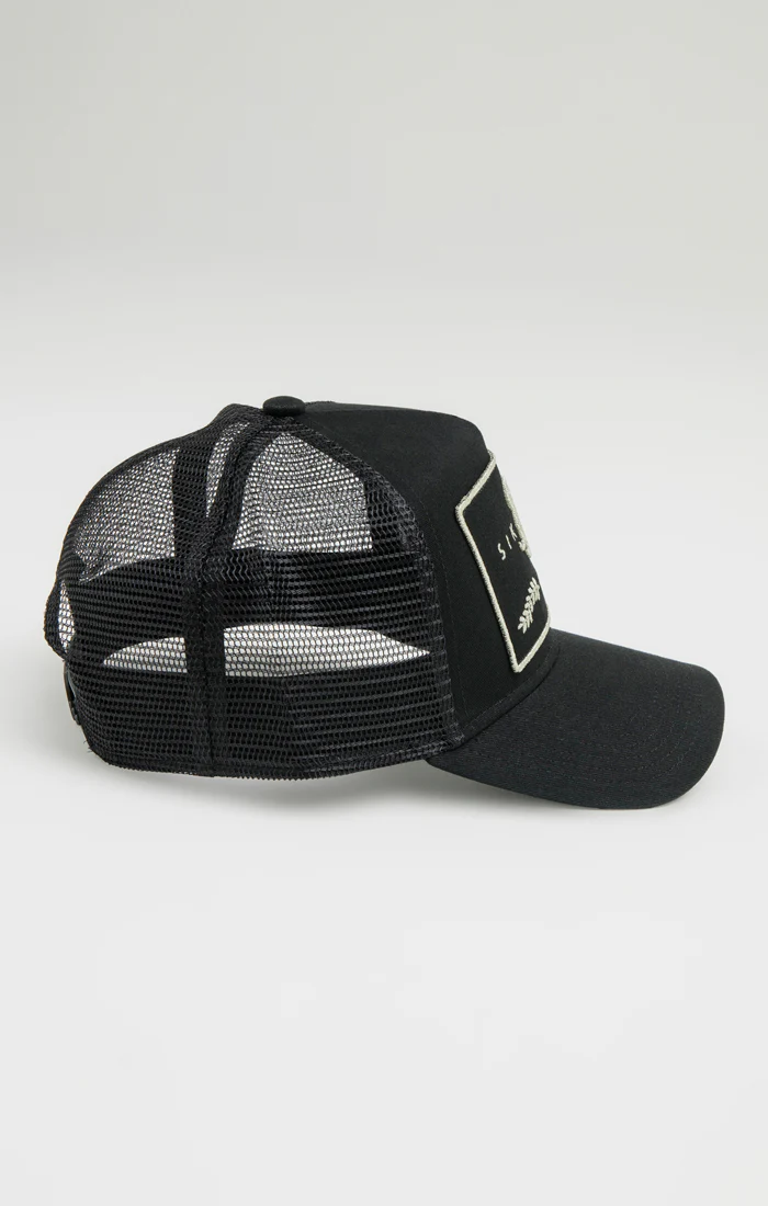 SikSilk Og Patch Trucker - Black - Image 2
