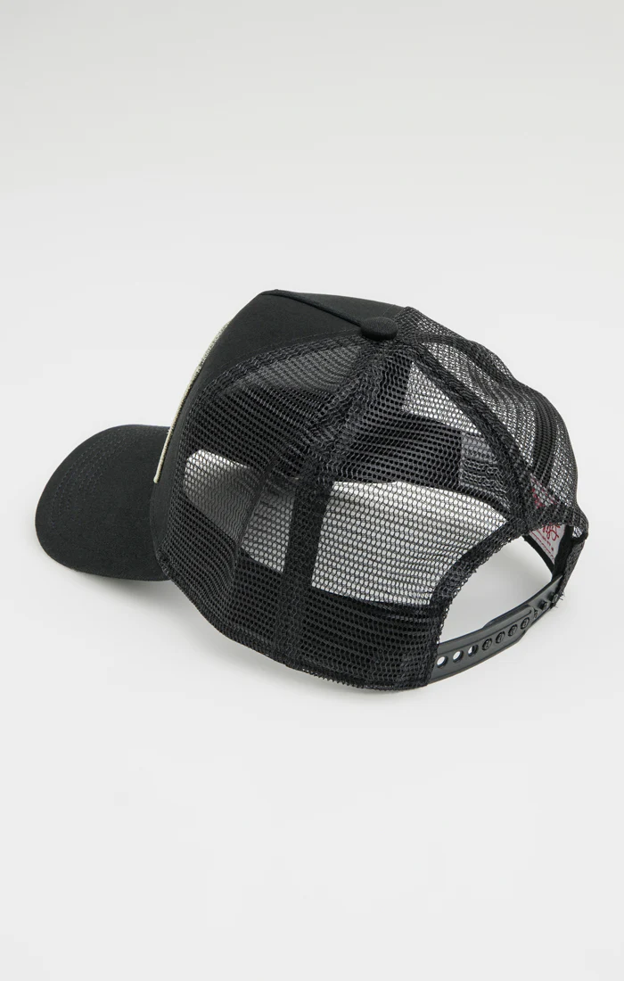 SikSilk Og Patch Trucker - Black - Image 3