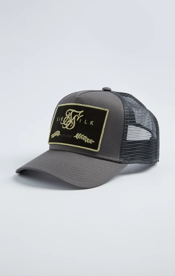 SikSilk Og Patch Trucker - Grey