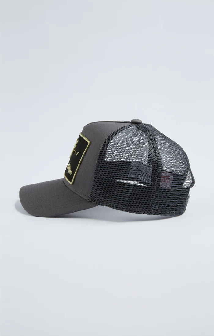 SikSilk Og Patch Trucker - Grey - Image 2