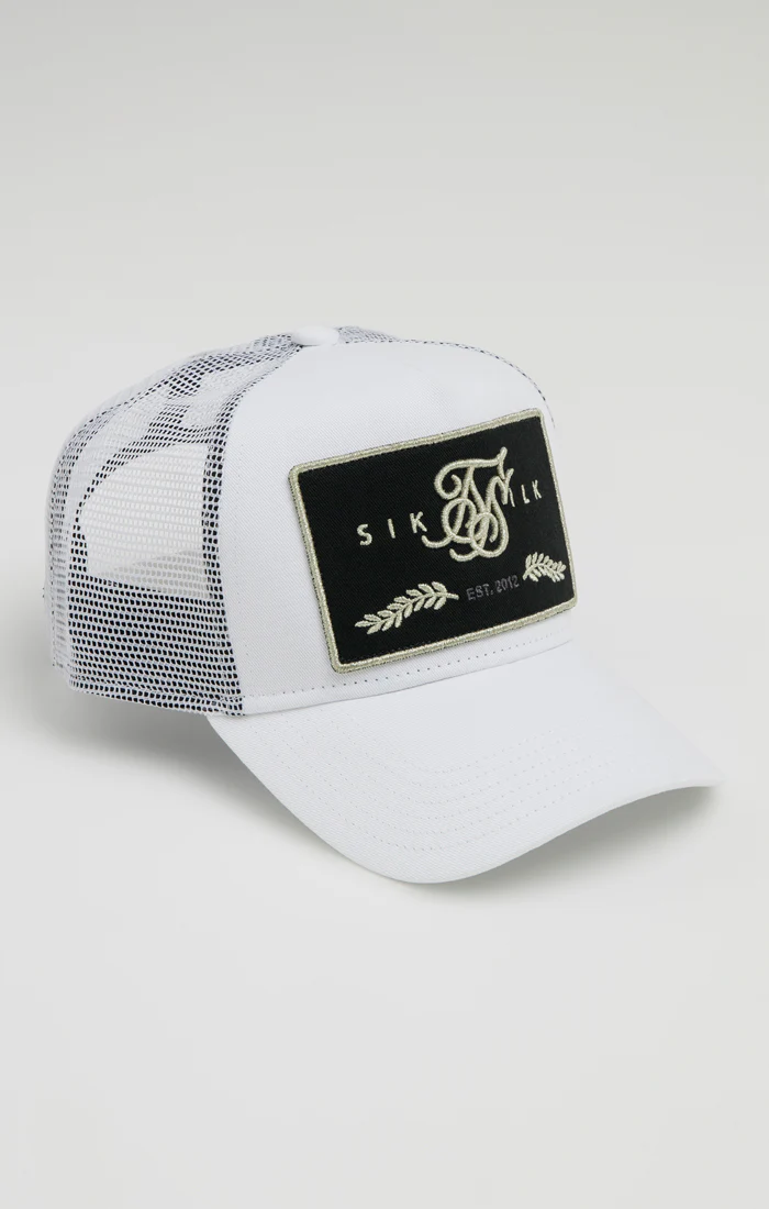 SikSilk Og Patch Trucker - White
