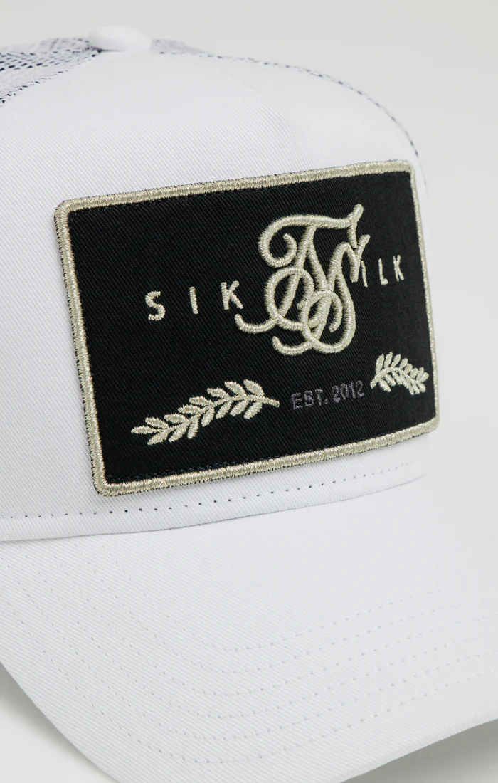 SikSilk Og Patch Trucker - White - Image 4