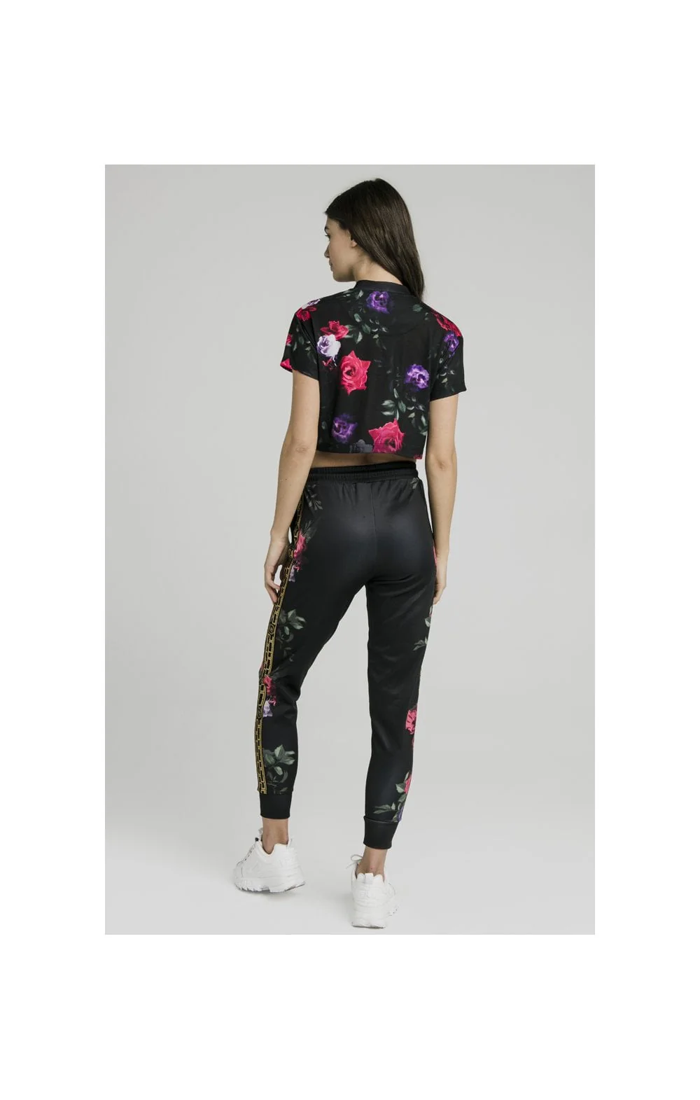 SikSilk Oil Paint Crop Tee - Black - Image 6