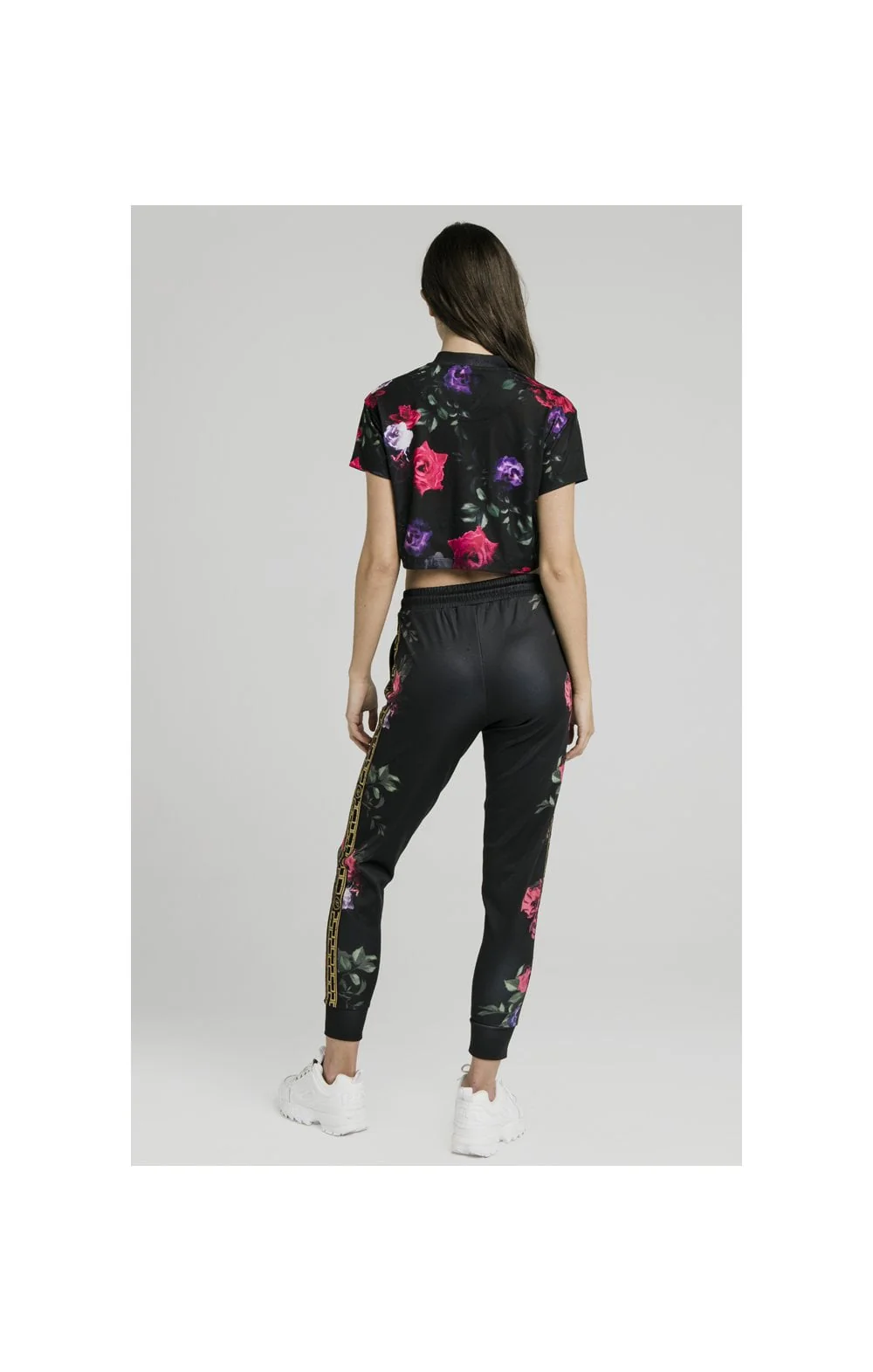 SikSilk Oil Paint Crop Tee - Black - Image 7