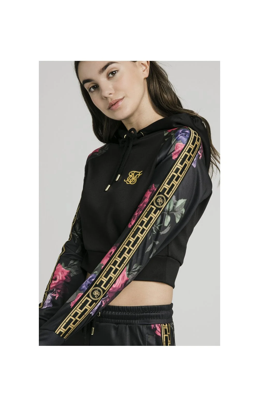 SikSilk Oil Paint Track Top – Black - Image 2