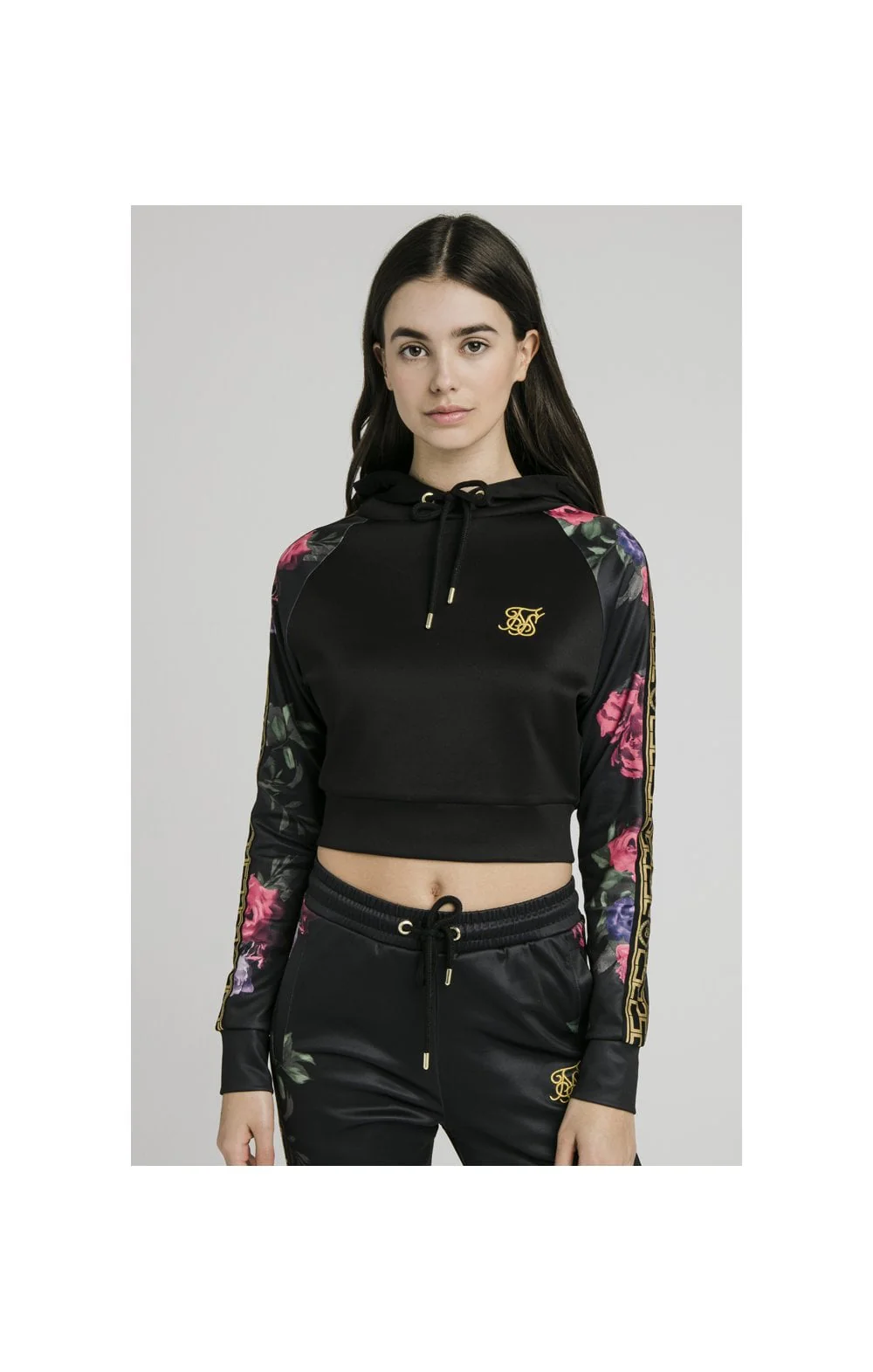 SikSilk Oil Paint Track Top – Black - Image 3