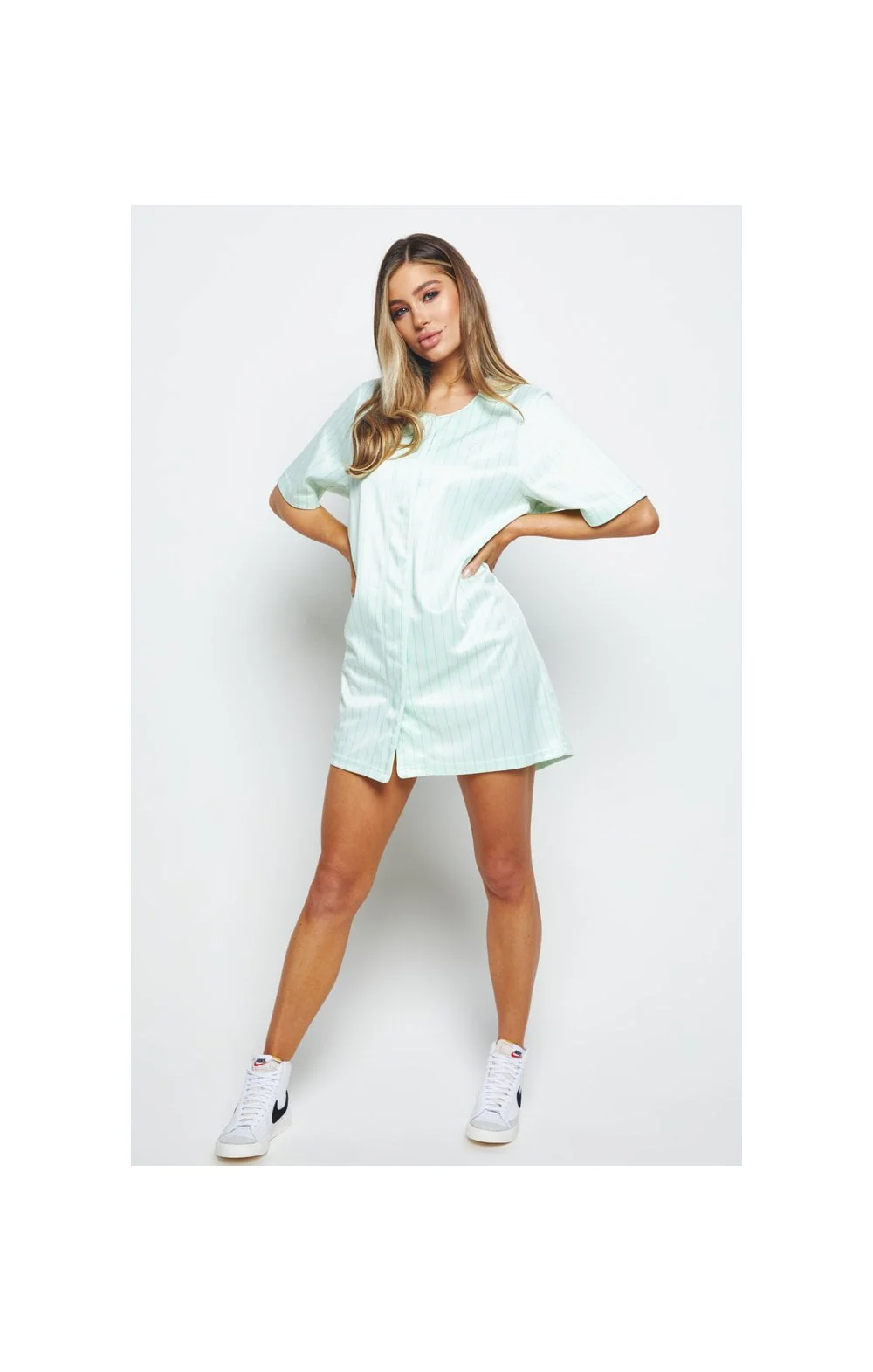 SikSilk Opal Baseball Jersey - Mint - Image 7
