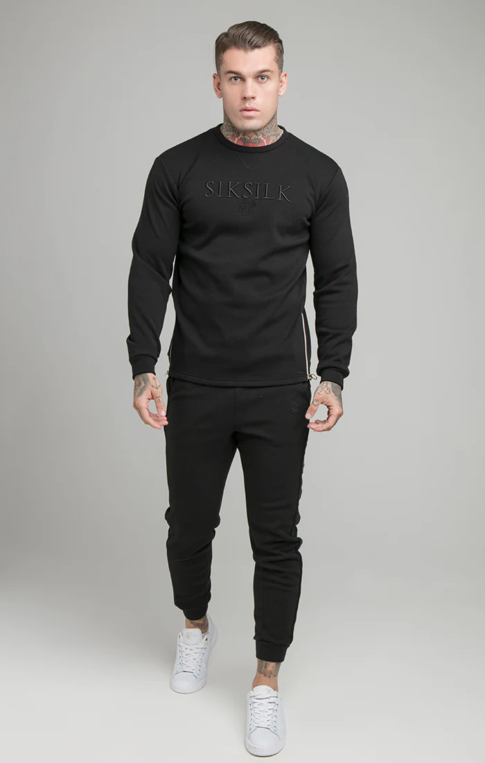 Black Opulent Crew Neck Sweatshirt - Image 5