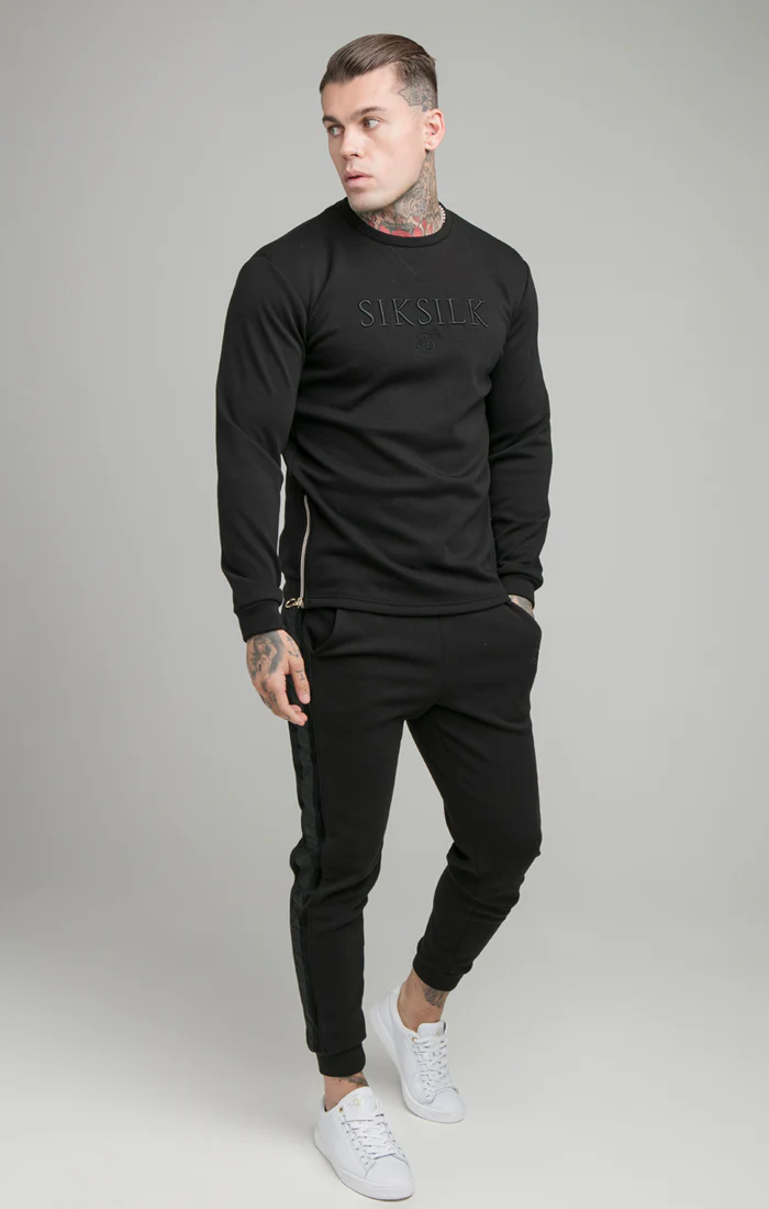 Black Opulent Crew Neck Sweatshirt - Image 6