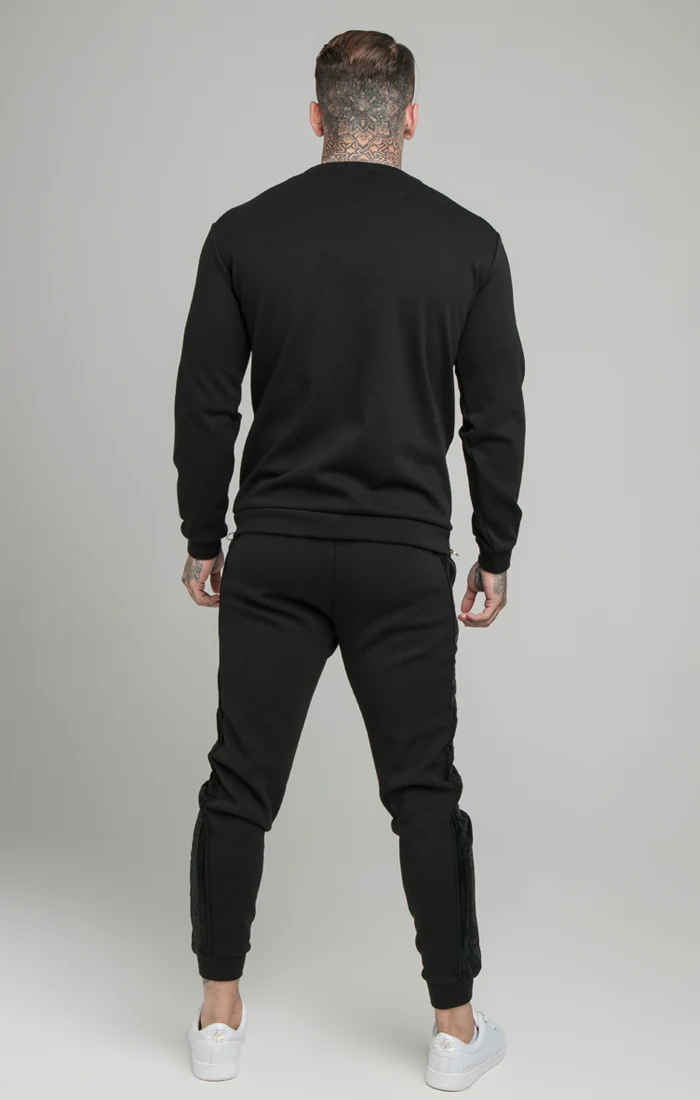 Black Opulent Crew Neck Sweatshirt - Image 7