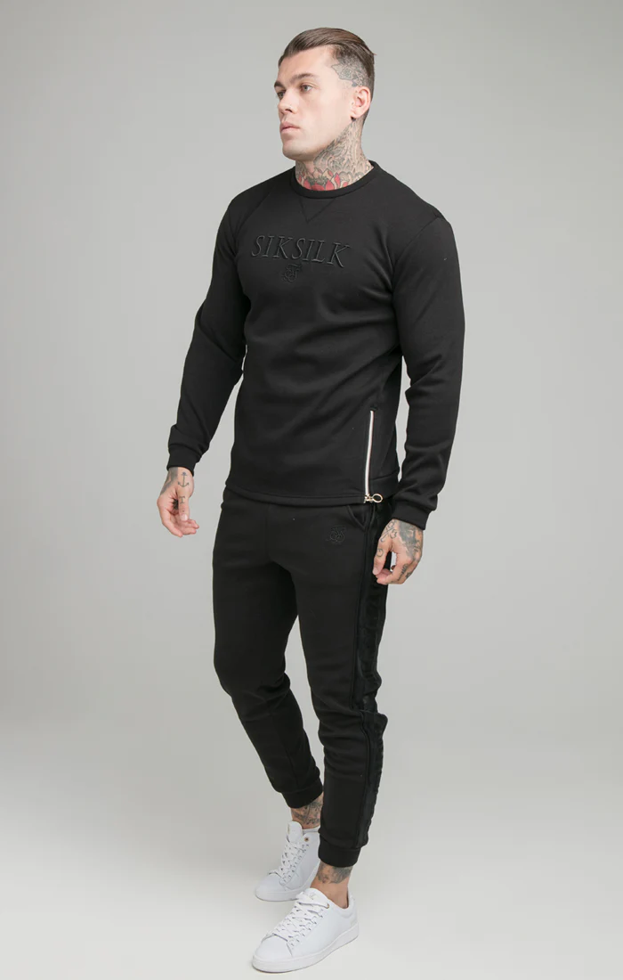 Black Opulent Crew Neck Sweatshirt - Image 8