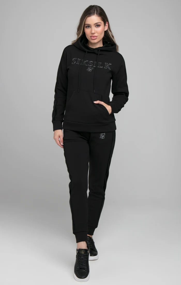 SikSilk Opulent Overhead Hoodie - Black - Image 3
