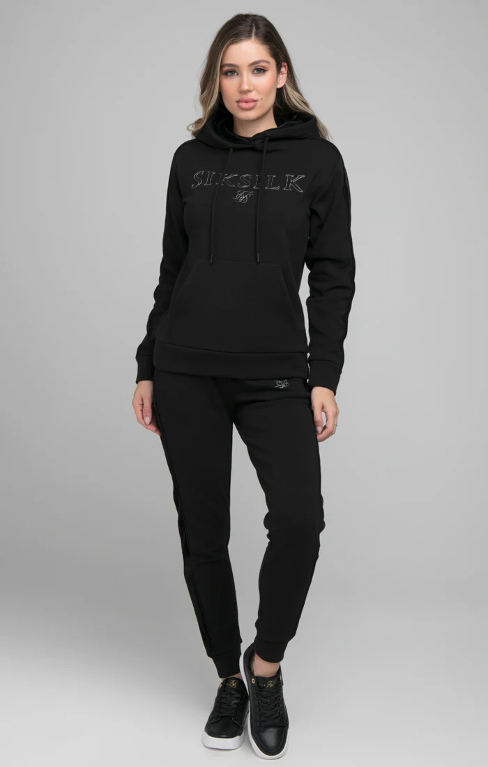 SikSilk Opulent Overhead Hoodie - Black - Image 4