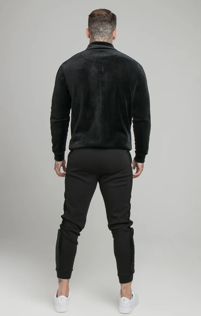 Black Opulent Paneled Zip Through - Image 4
