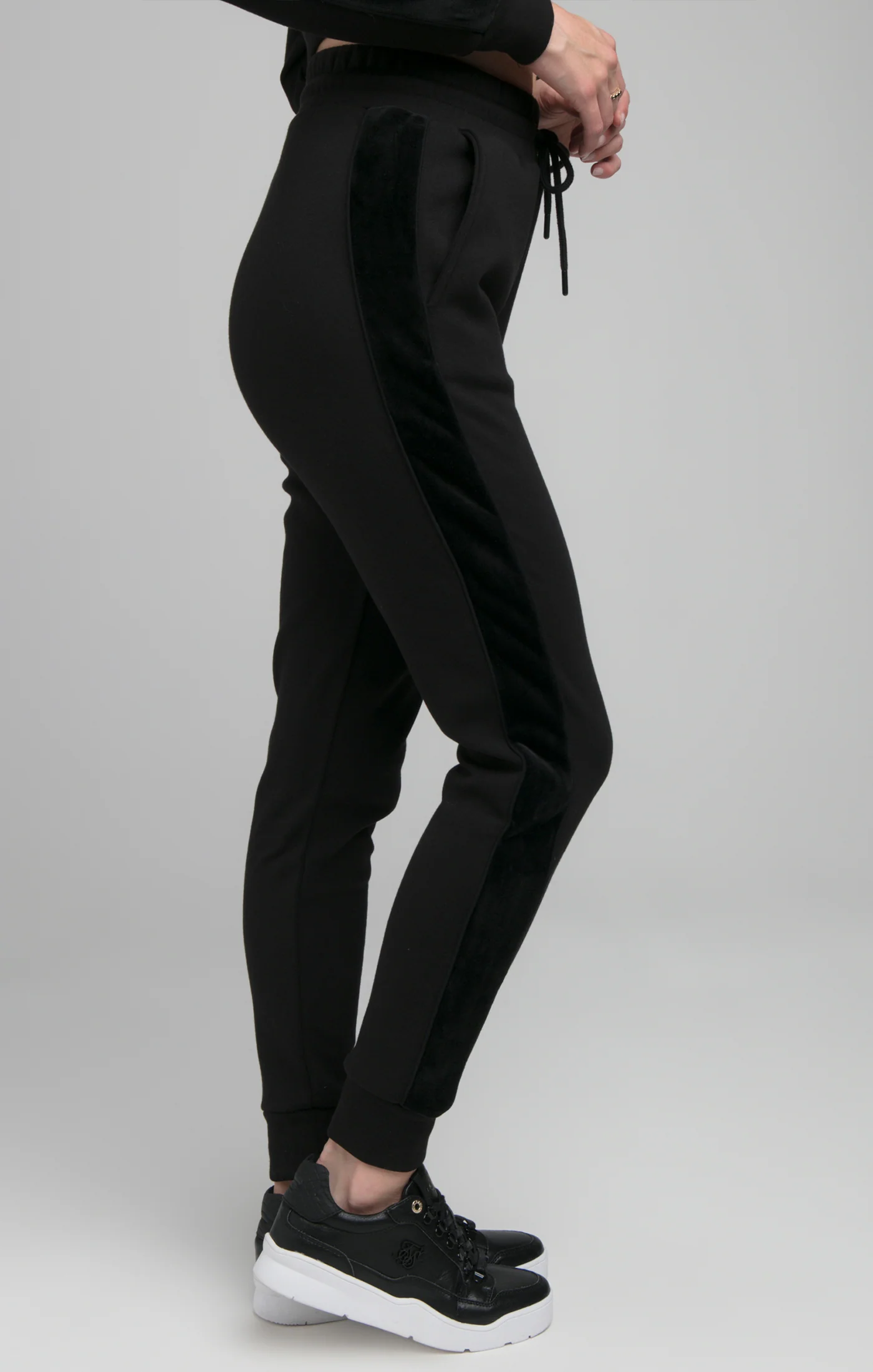 SikSilk Opulent Track Pants - Black - Image 2