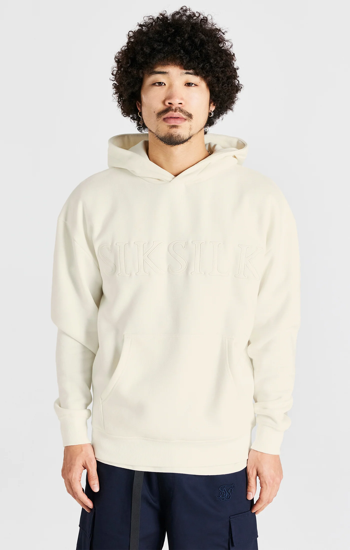Ecru Applique Hoodie