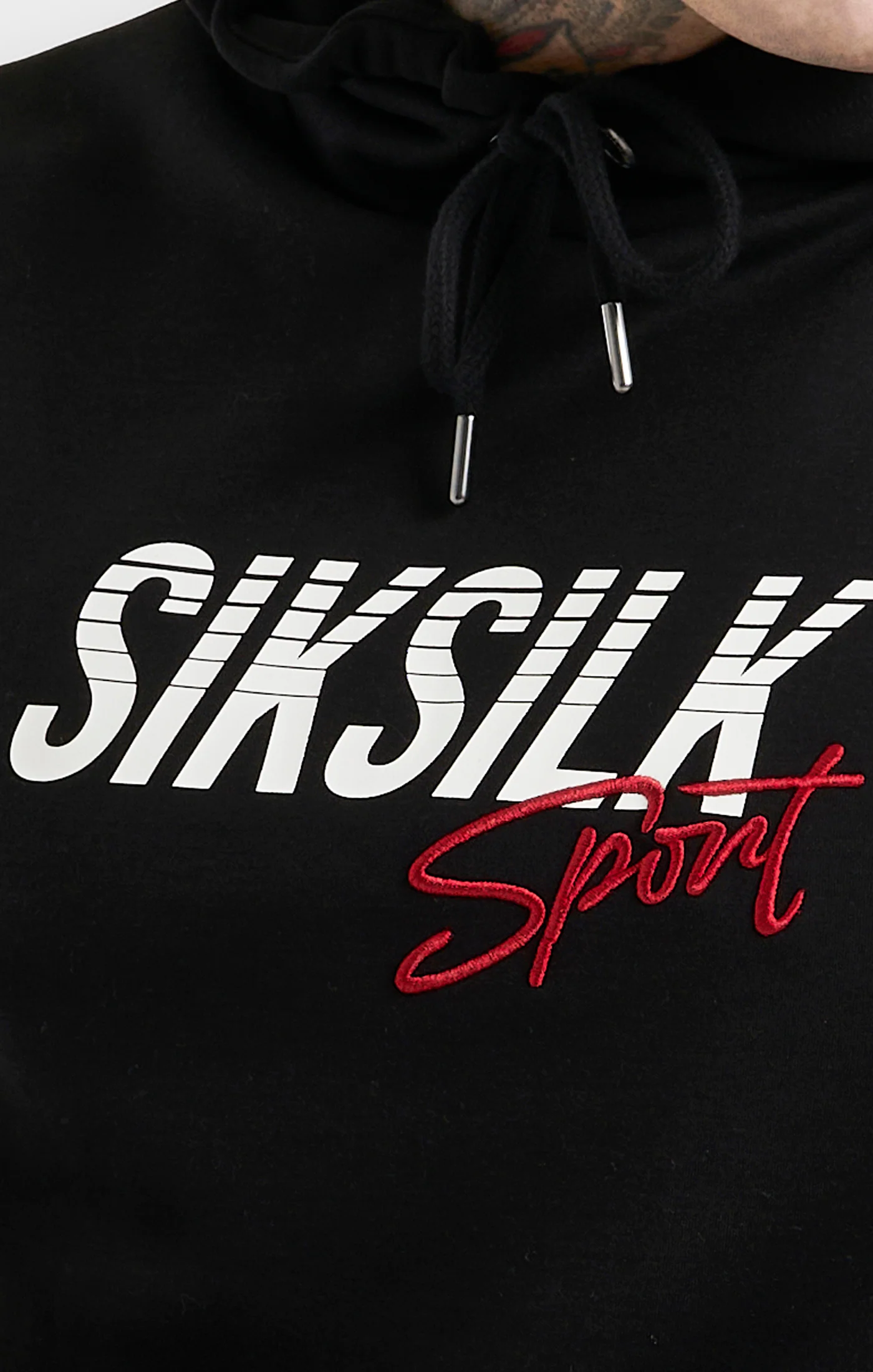 Black Sports Overhead Hoodie - Image 2