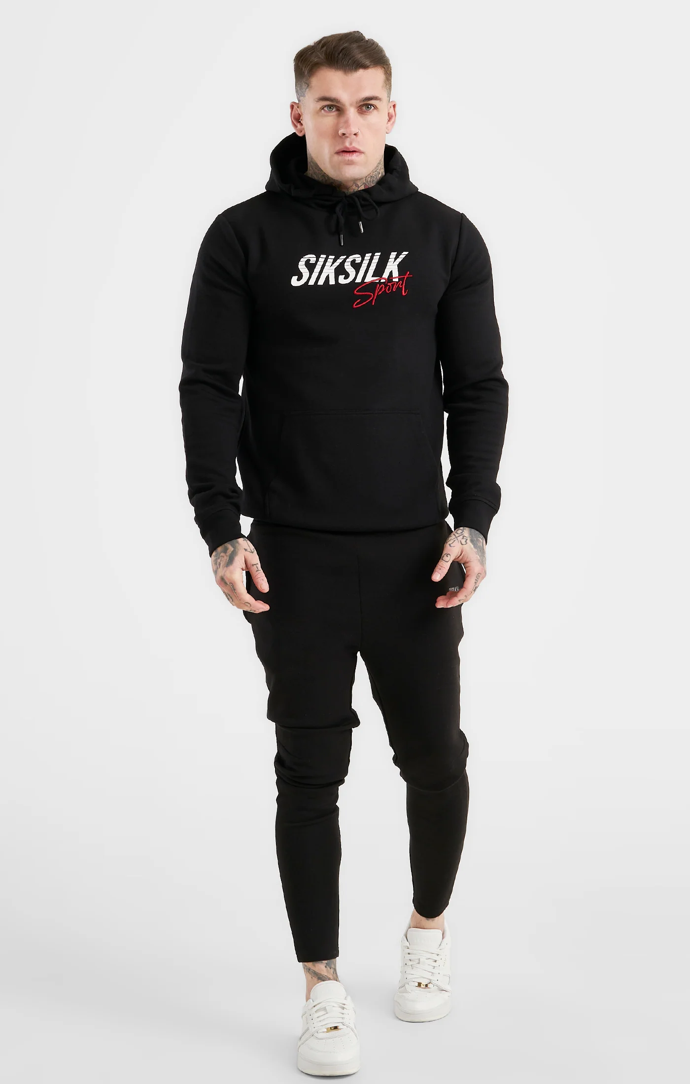 Black Sports Overhead Hoodie - Image 3