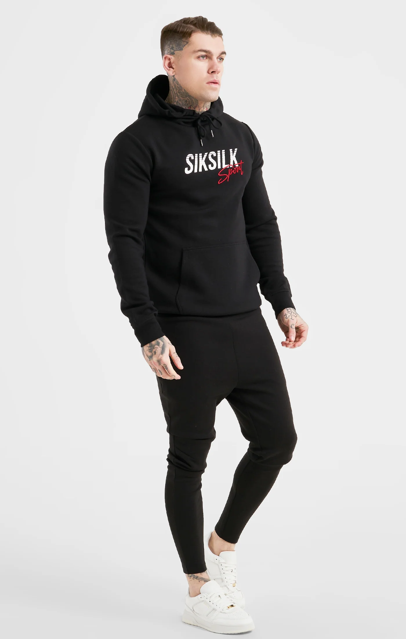 Black Sports Overhead Hoodie - Image 4