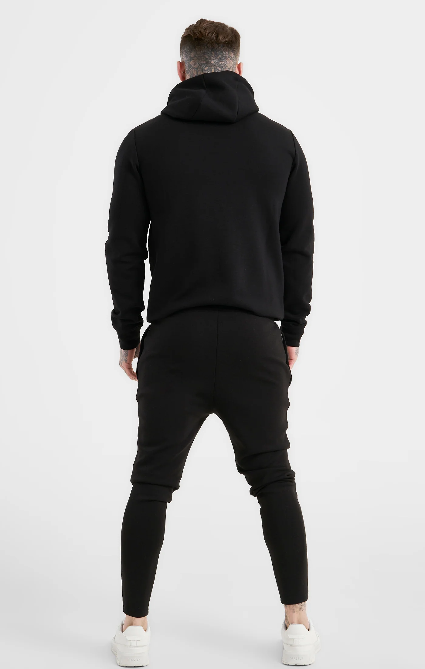 Black Sports Overhead Hoodie - Image 5