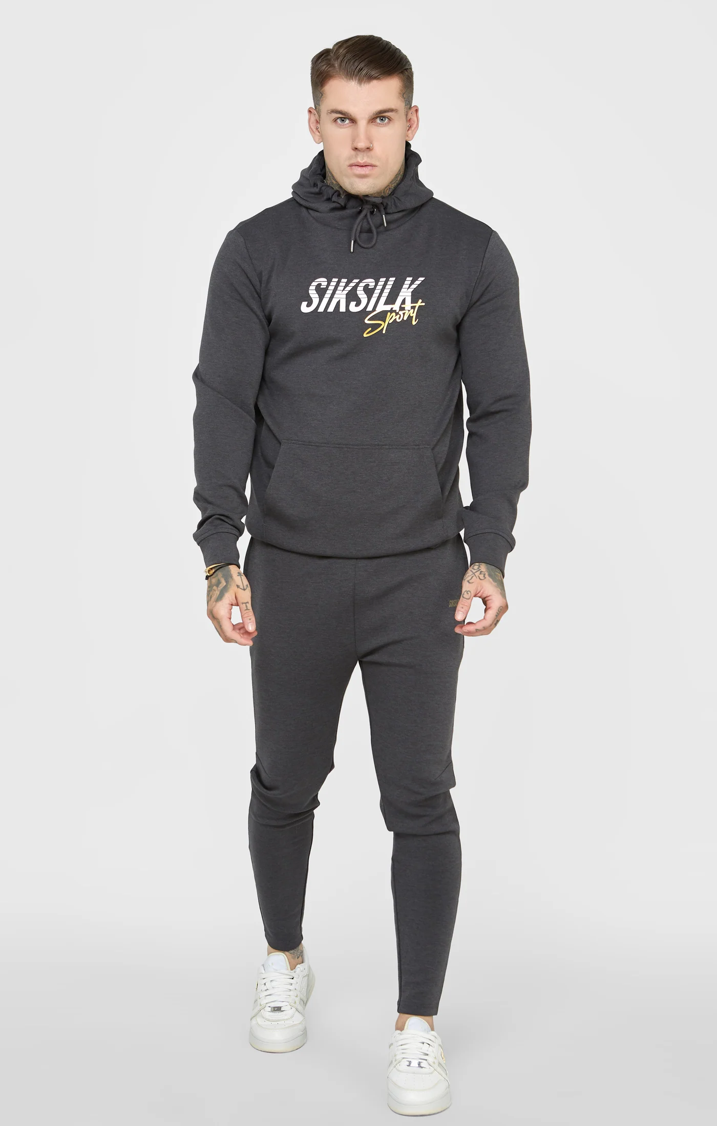 Charcoal Sports Overhead Hoodie - Image 3