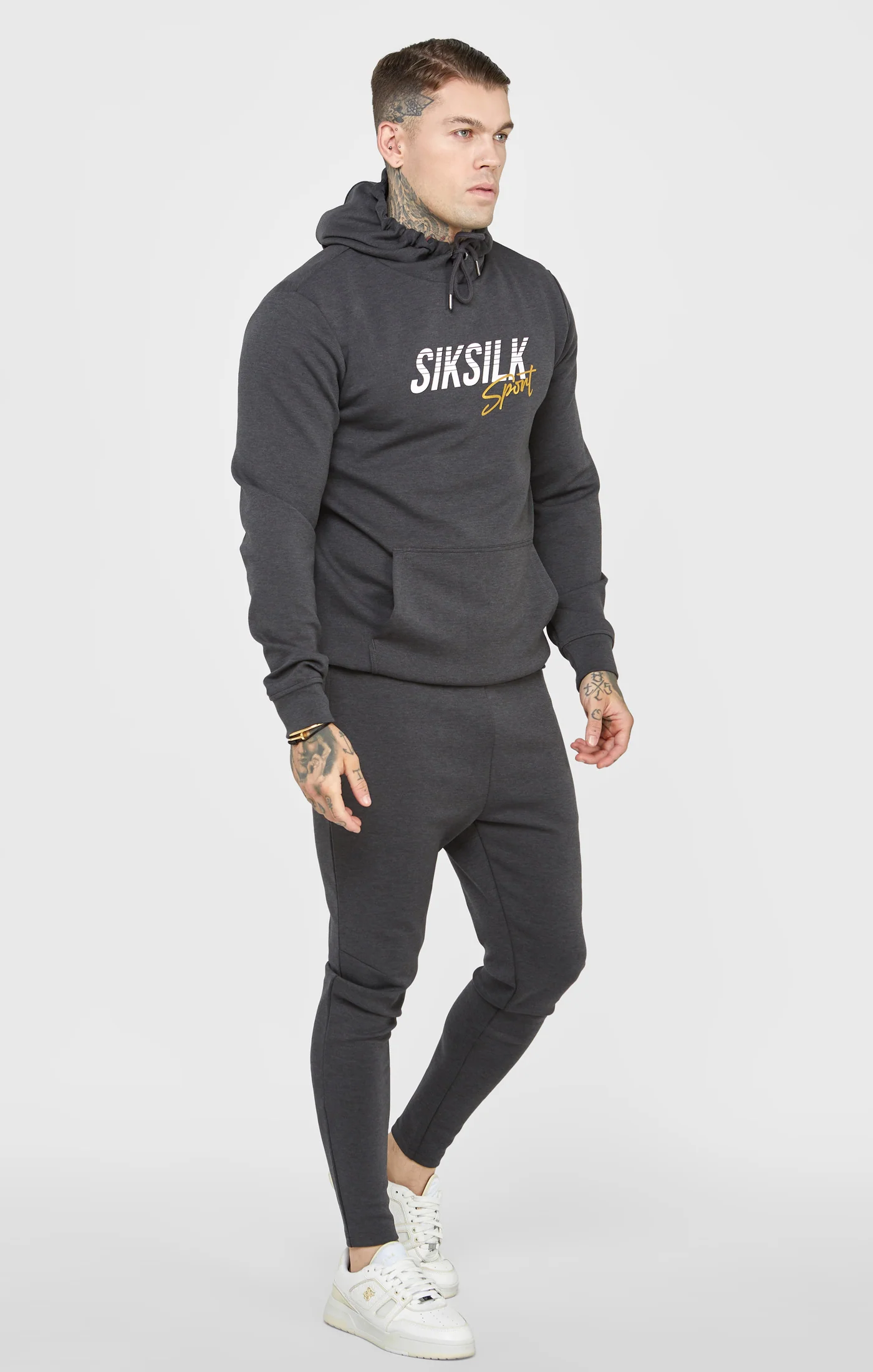 Charcoal Sports Overhead Hoodie - Image 4