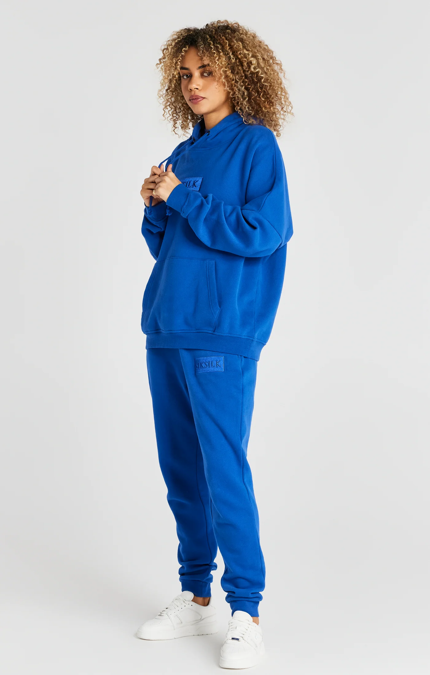 Blue Overhead Drop Shoulder Hoodie - Image 3