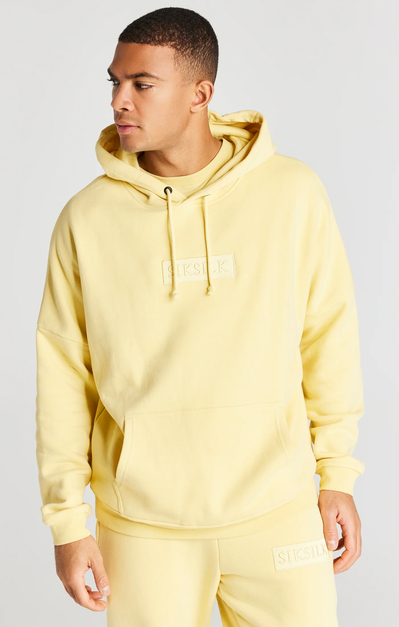Yellow Overhead Drop Shoulder Hoodie - Image 2