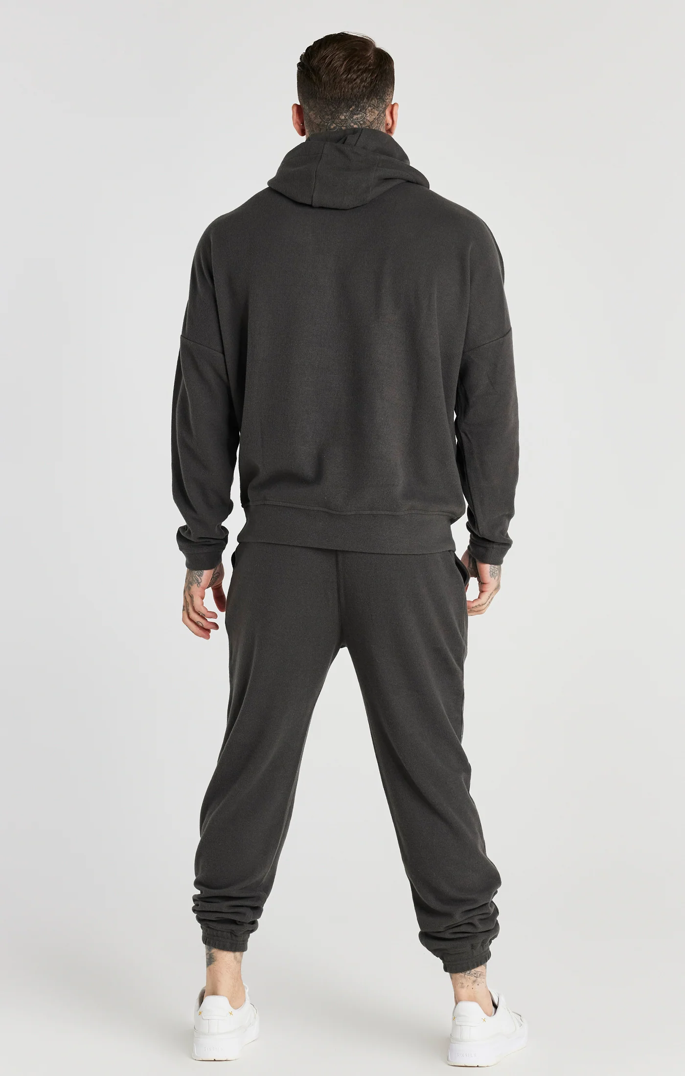 Grey Overhead Rib Hoodie - Image 5