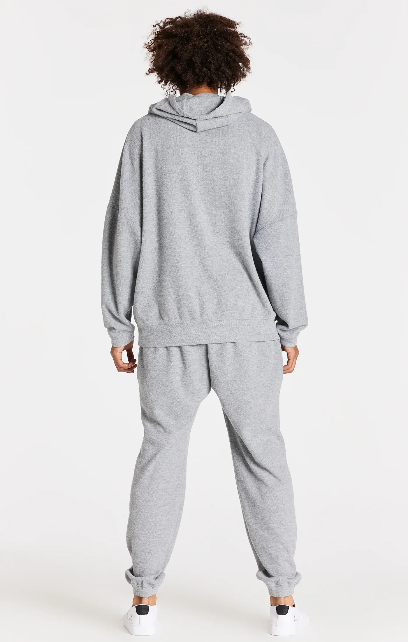 Grey Overhead Rib Hoodie - Image 6