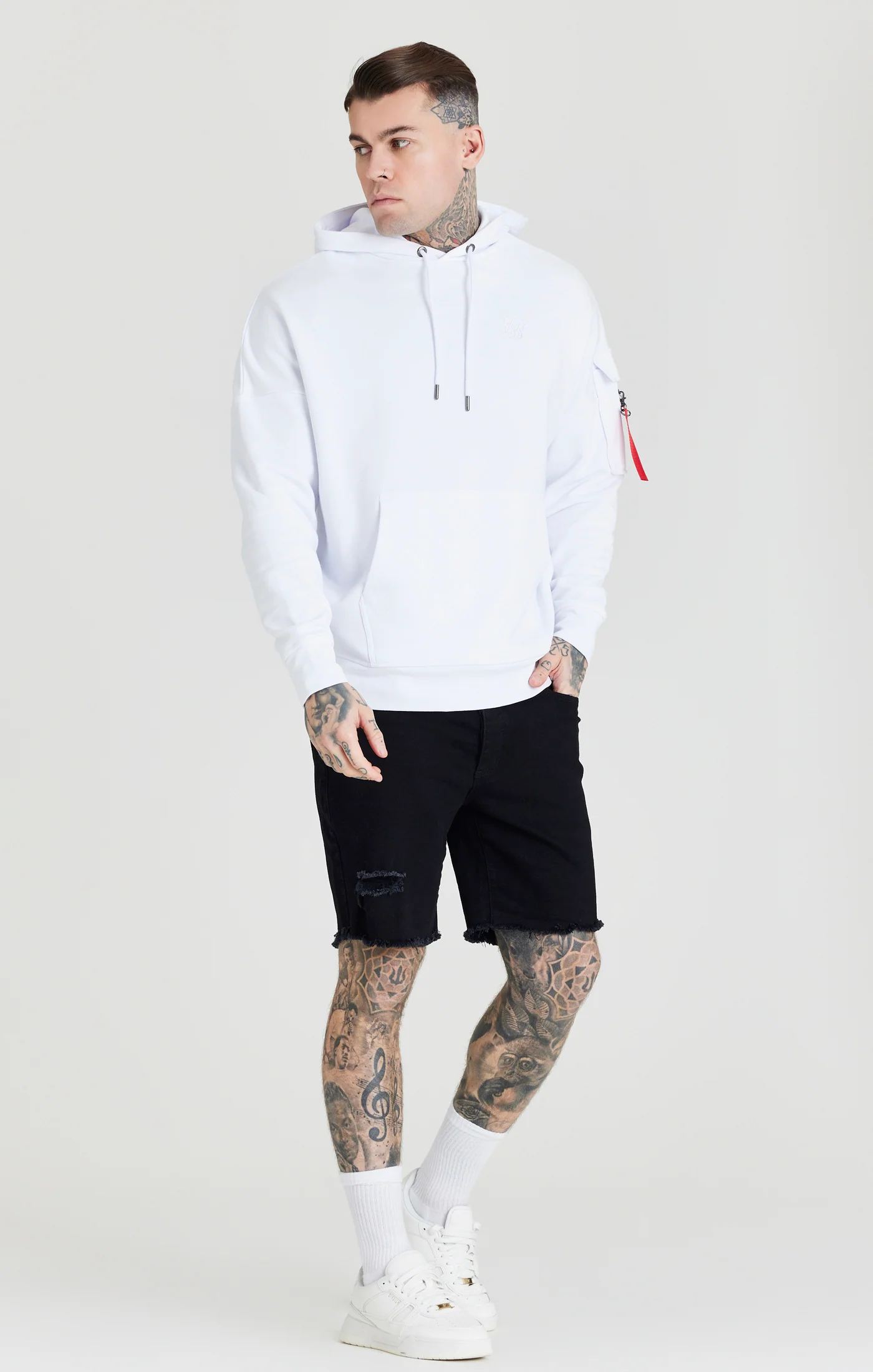 White Overhead Flight Hoodie - Image 3