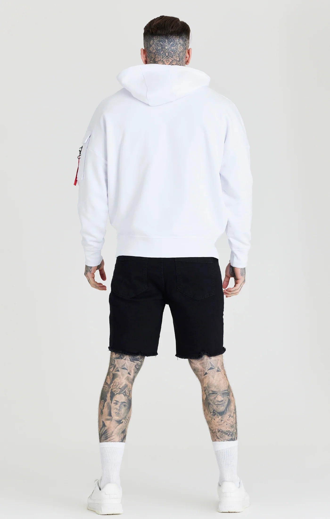 White Overhead Flight Hoodie - Image 4
