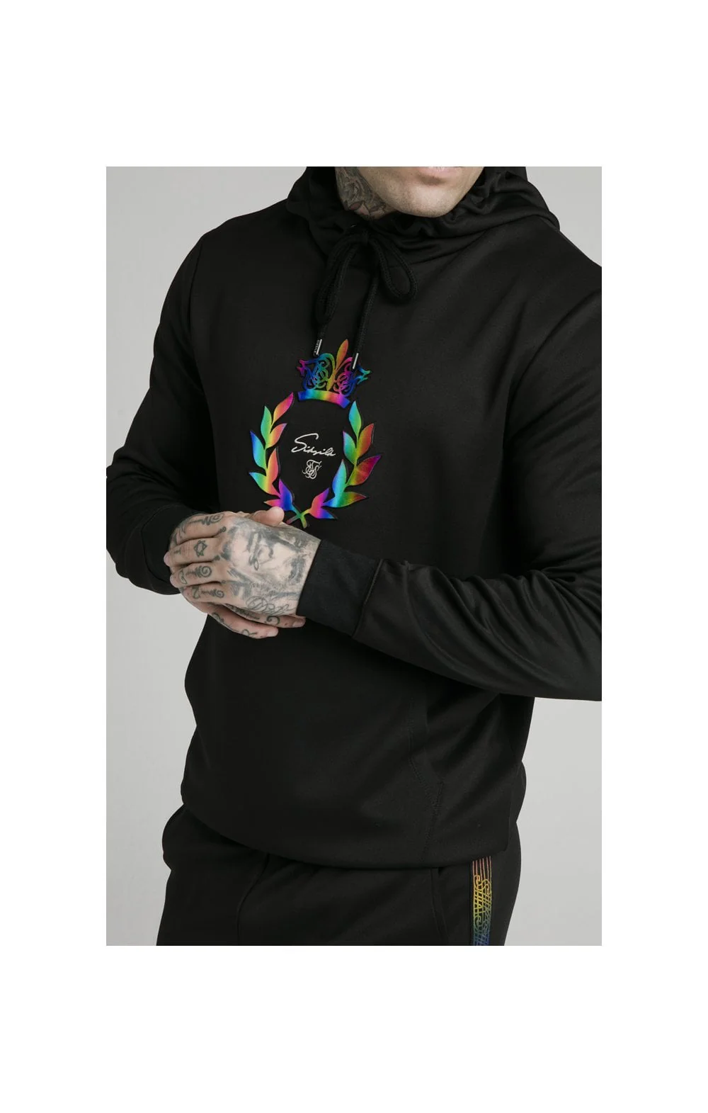 SikSilk Overhead Hoodie - Black - Image 2