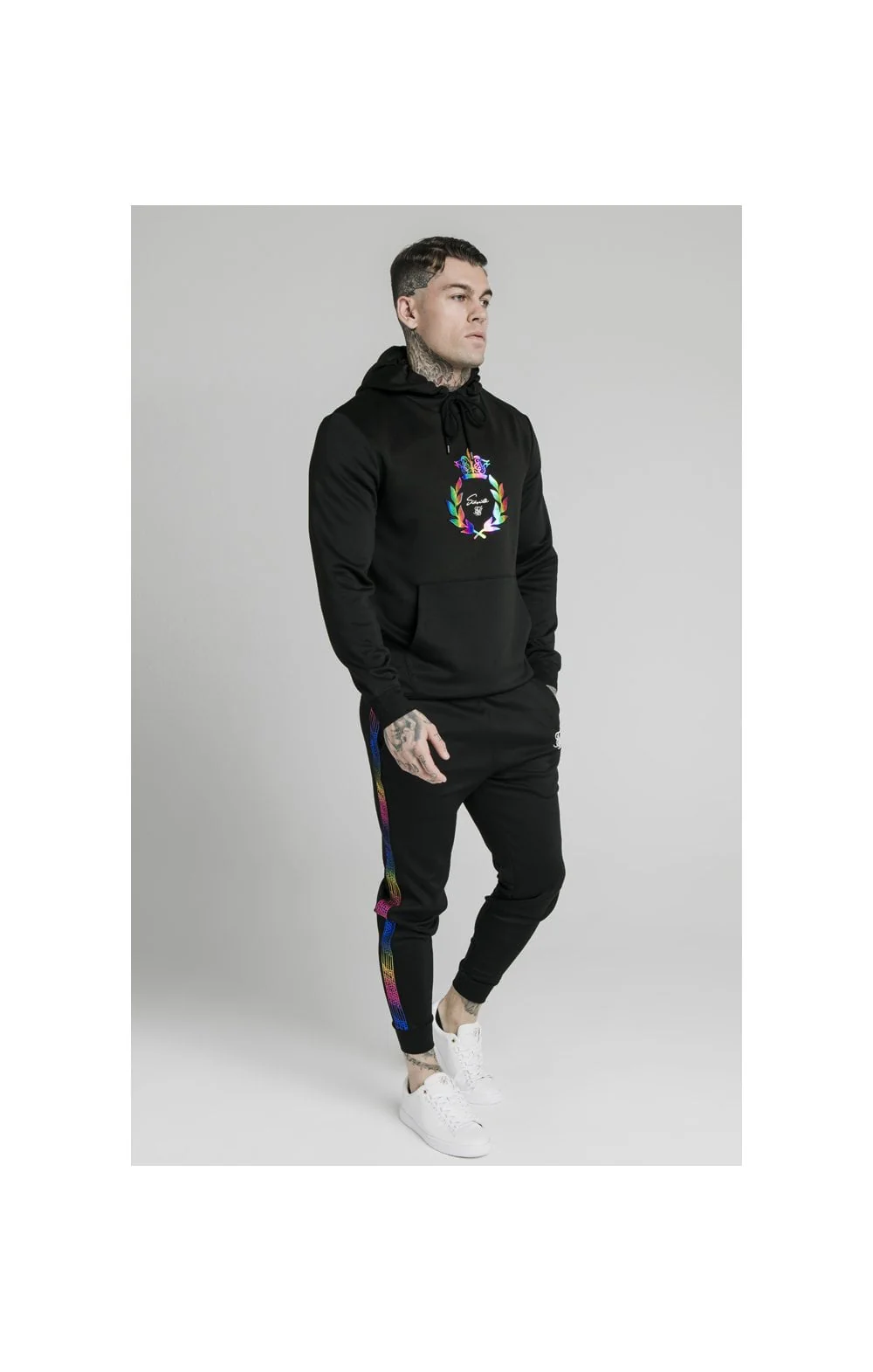 SikSilk Overhead Hoodie - Black - Image 3