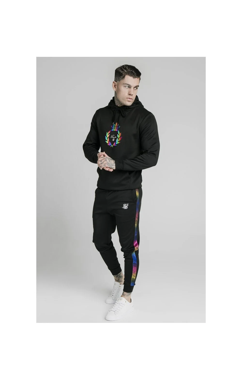 SikSilk Overhead Hoodie - Black - Image 4