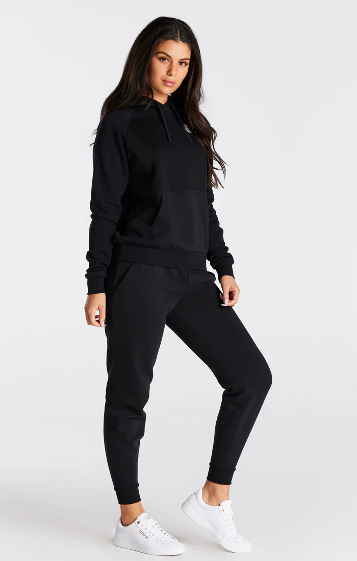 Black Essential Overhead Hoodie - Image 3