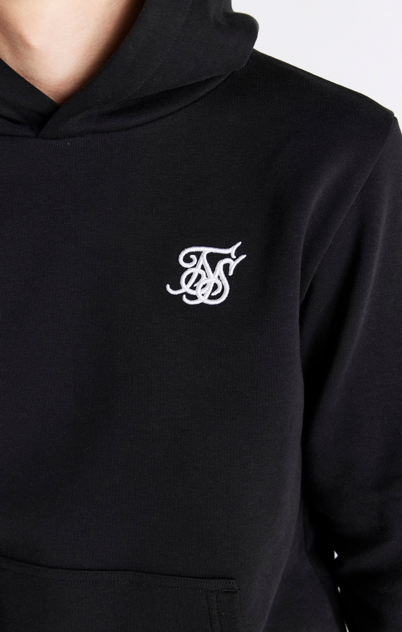 Boys Black Essentials Overhead Hoodie - Image 2