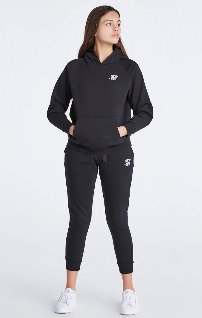Girls Black Essentials Overhead Hoodie