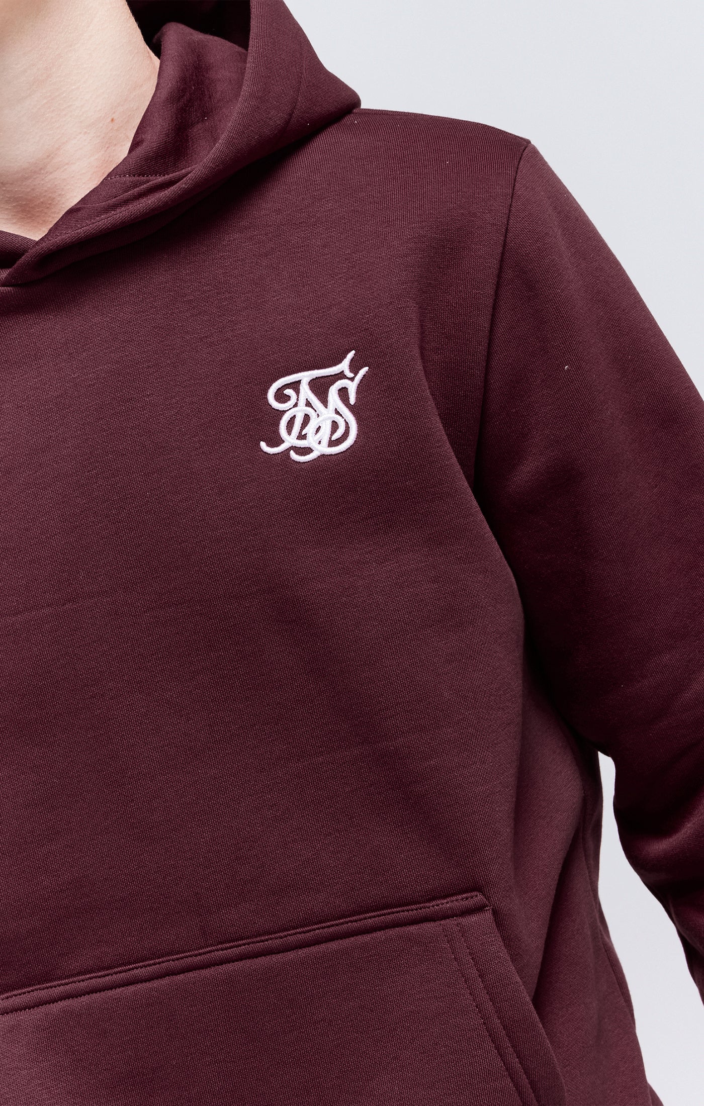 Boys Burgundy Essentials Overhead Hoodie - Image 2