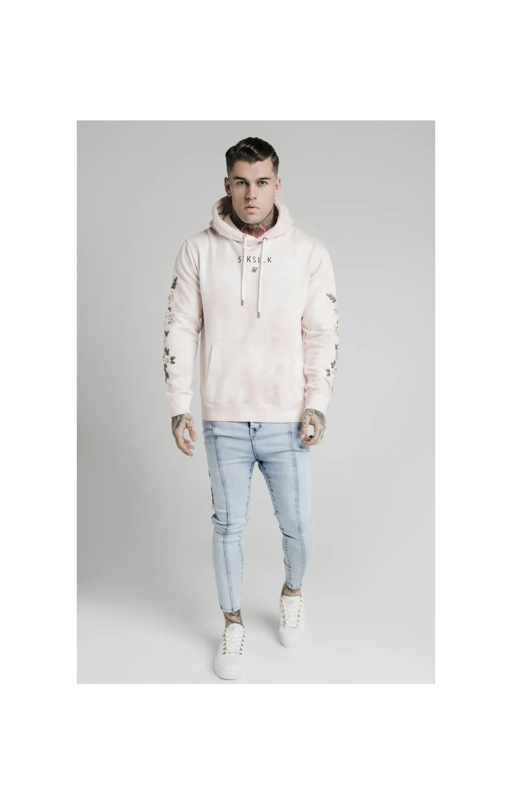 SikSilk Overhead Hoodie - Dusky Pink