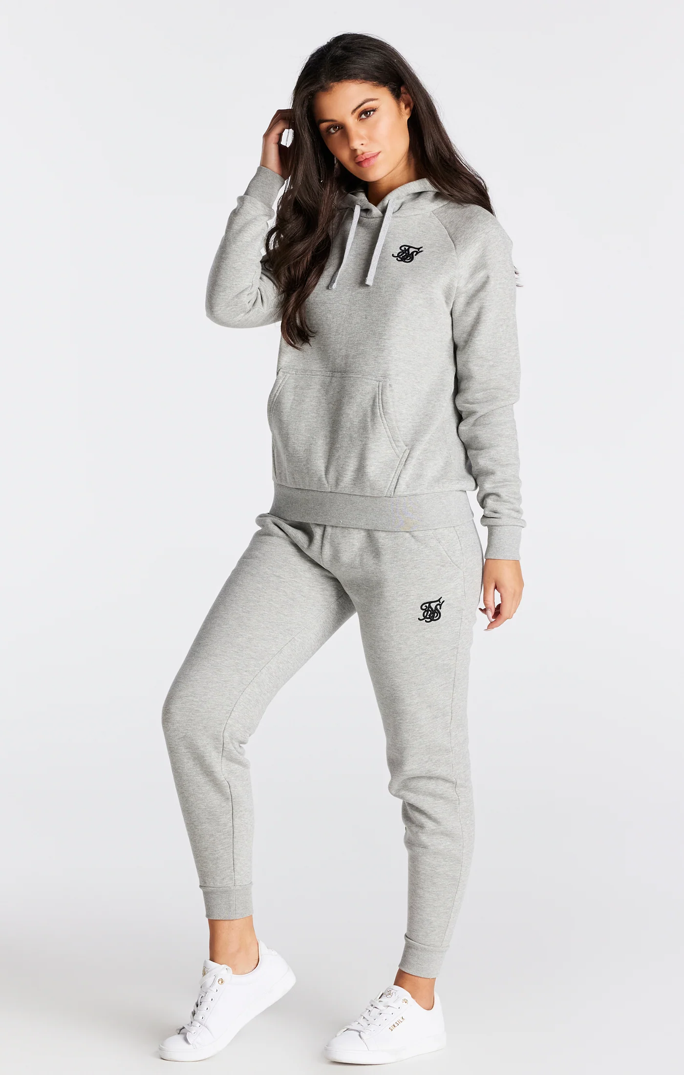 Grey Marl Essential Overhead Hoodie - Image 4