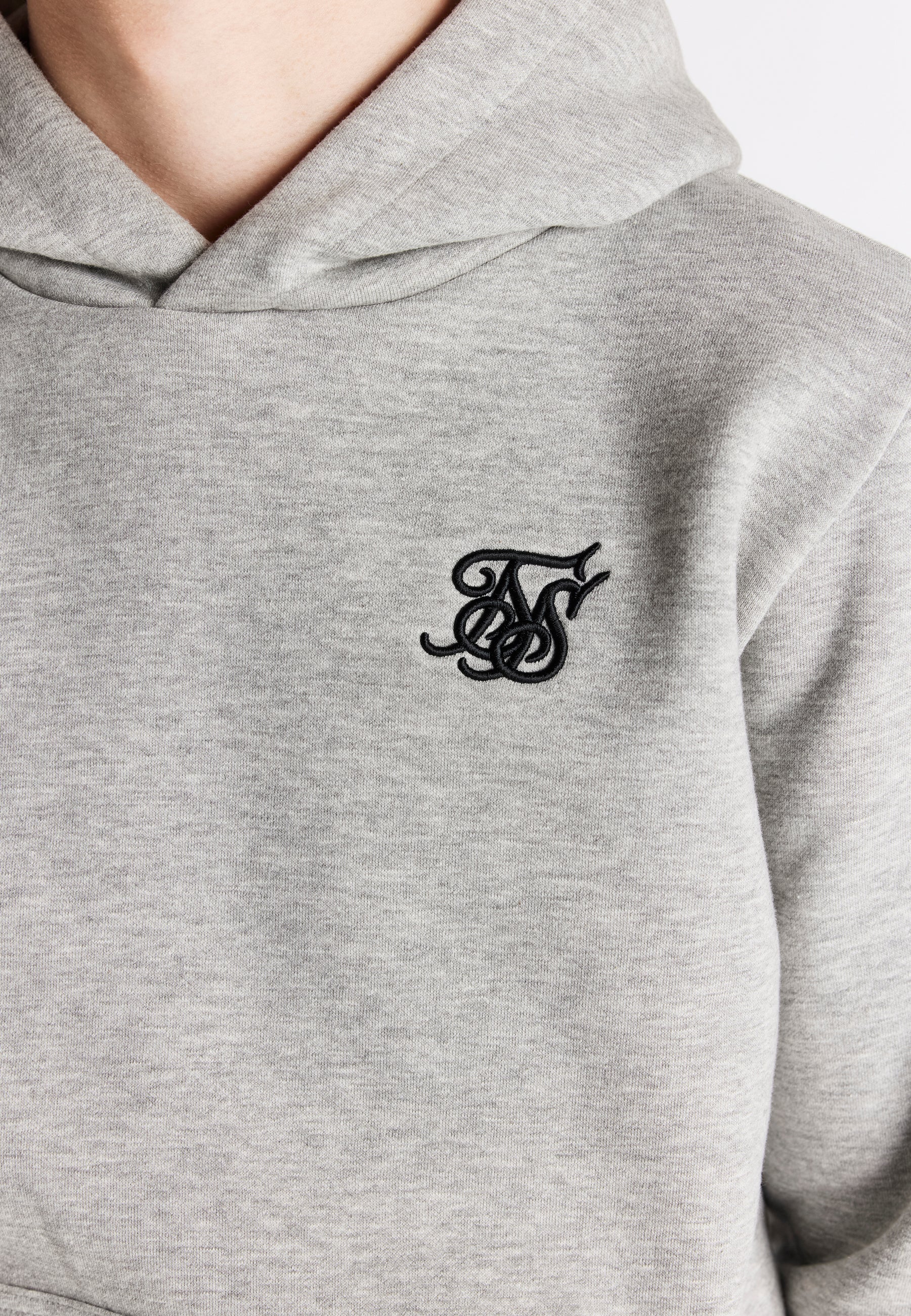 Boys Grey Marl Essentials Overhead Hoodie - Image 2