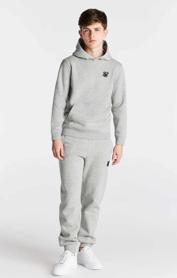 Boys Grey Marl Essentials Overhead Hoodie - Image 3