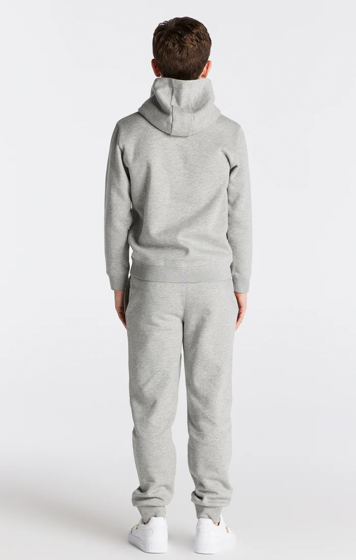 Boys Grey Marl Essentials Overhead Hoodie - Image 5