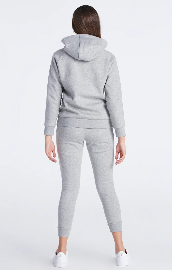 Girls Grey Marl Essentials Overhead Hoodie - Image 5