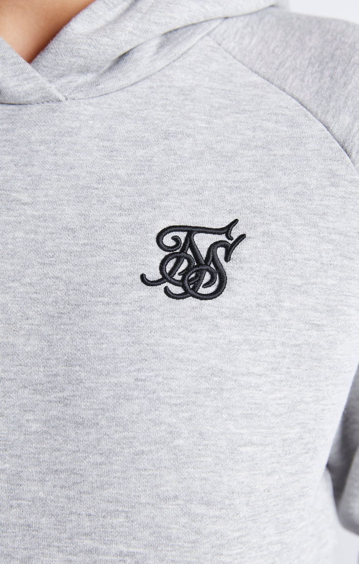Girls Grey Marl Essentials Overhead Hoodie - Image 7
