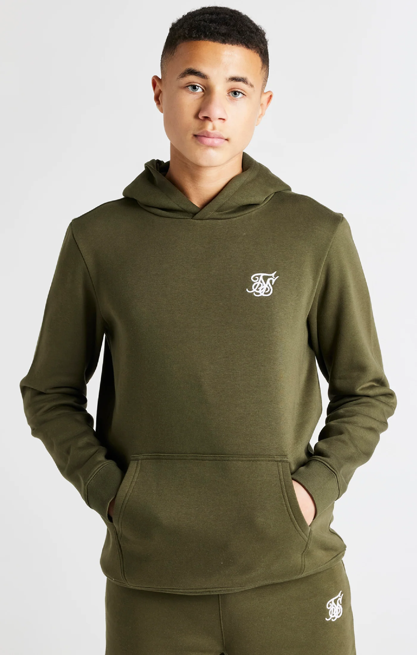 Boys Khaki Overhead Hoodie