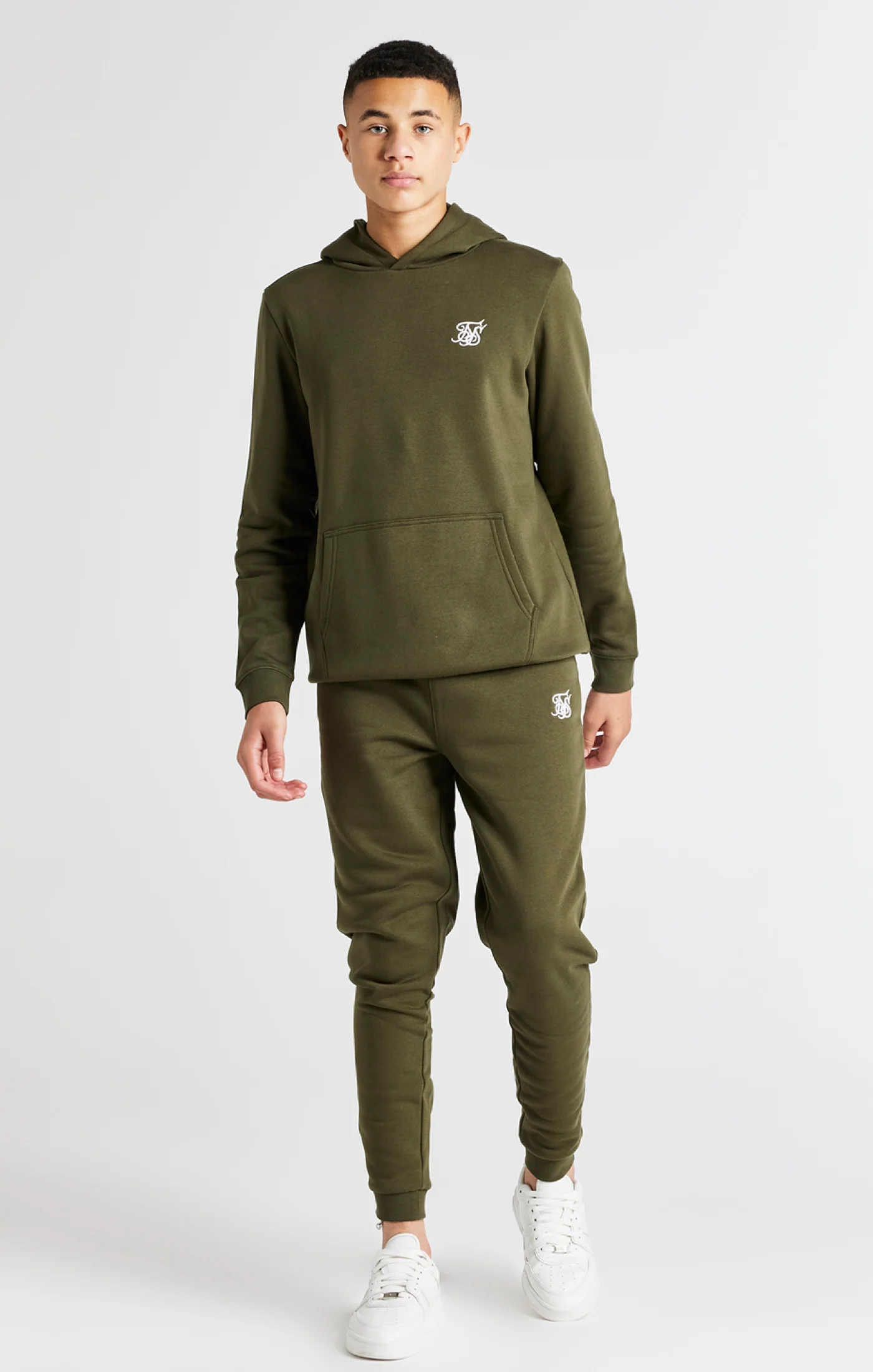 Boys Khaki Overhead Hoodie - Image 3
